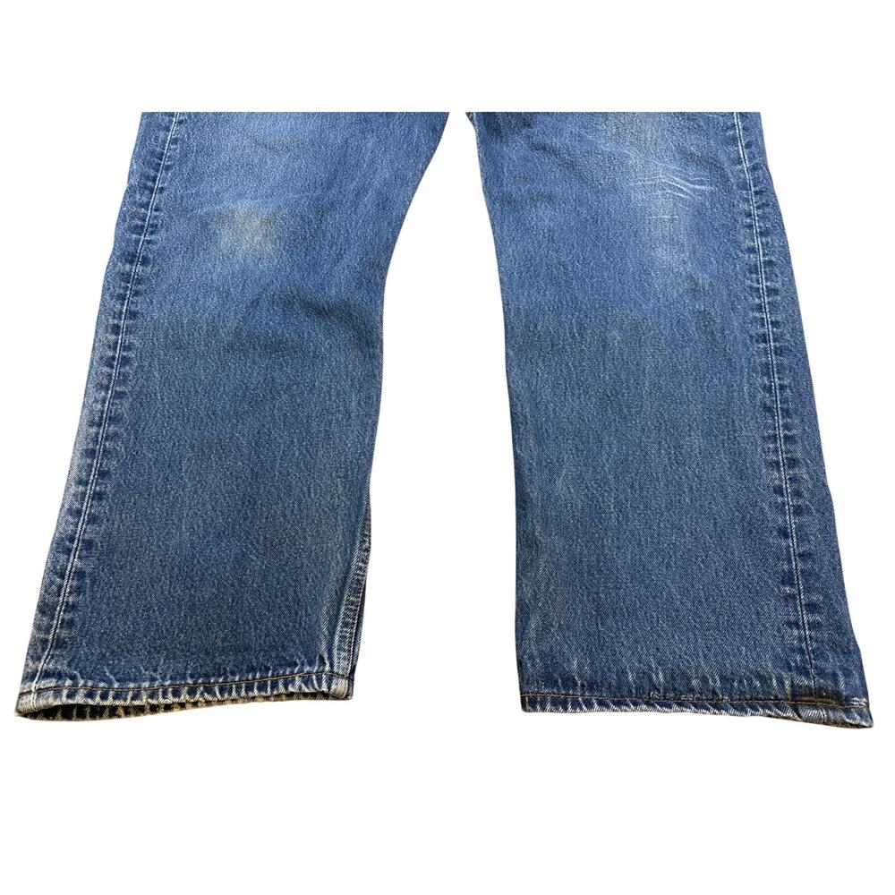 Vintage 1998 Levi’s 501 button fly made in USA denim blue jean 41x30 - Picture 4 of 9